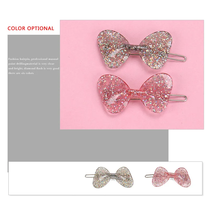 Women's Elegant Streetwear Bow Knot Arylic Hair Clip