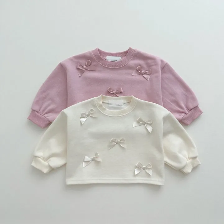 Casual Cute Solid Color Bow Knot Hoodies & Sweaters