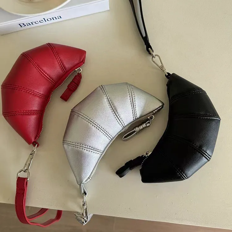 Women's Pu Leather Solid Color Simple Style Dumpling Shape Zipper Coin Purse
