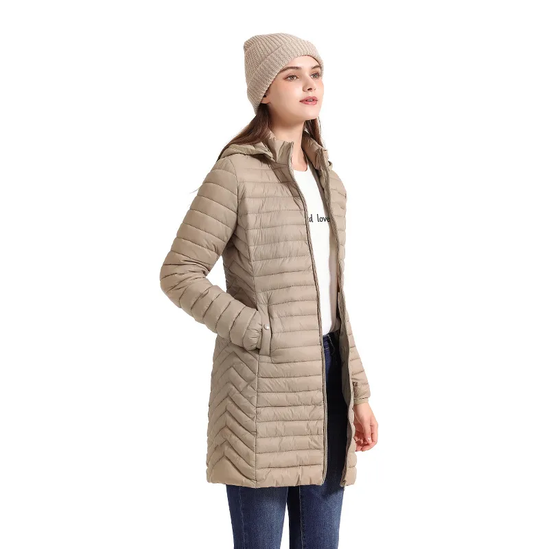 Women's Simple Style Solid Color Zipper Zipper Coat Cotton Clothes
