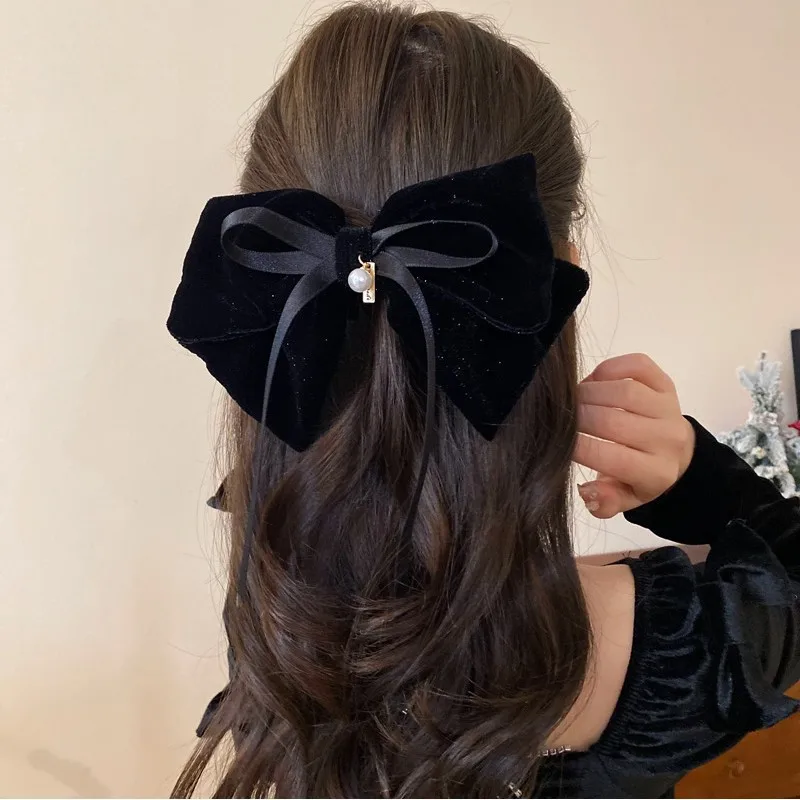 Women's Basic Bow Knot Cloth Hair Clip