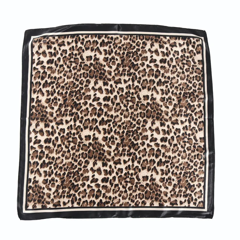 Women's Streetwear Leopard Polyester Silk Scarf