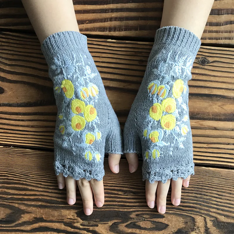 Women's Vintage Style Classic Style Printing Flower Gloves