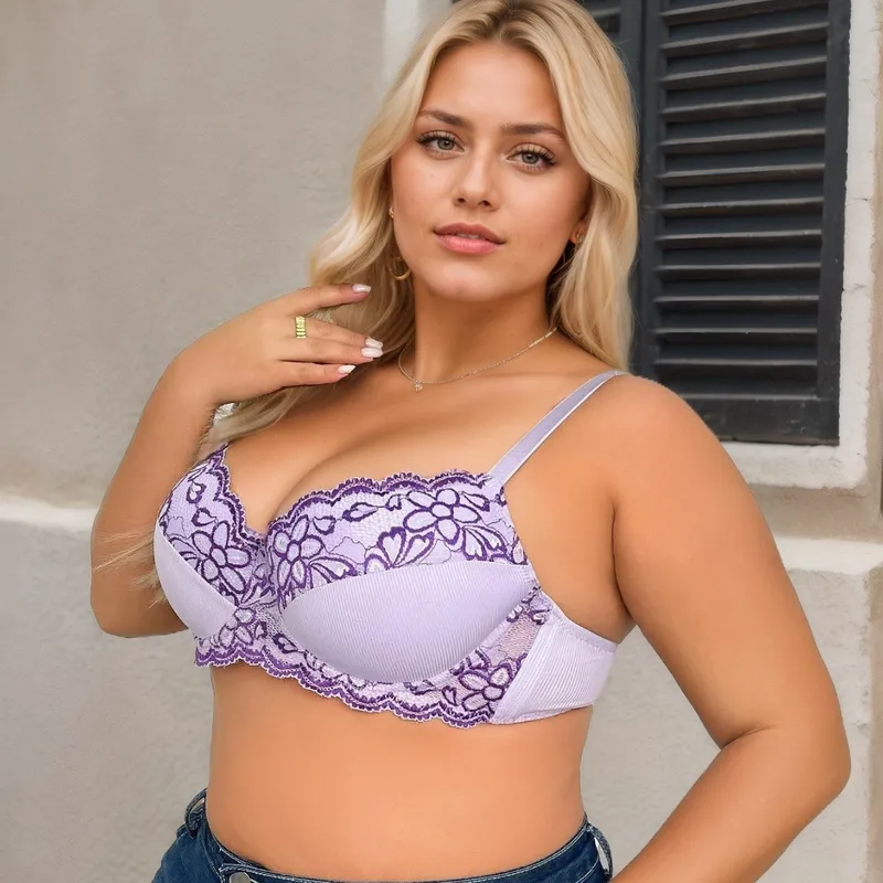Floral Gather Comfort Bra