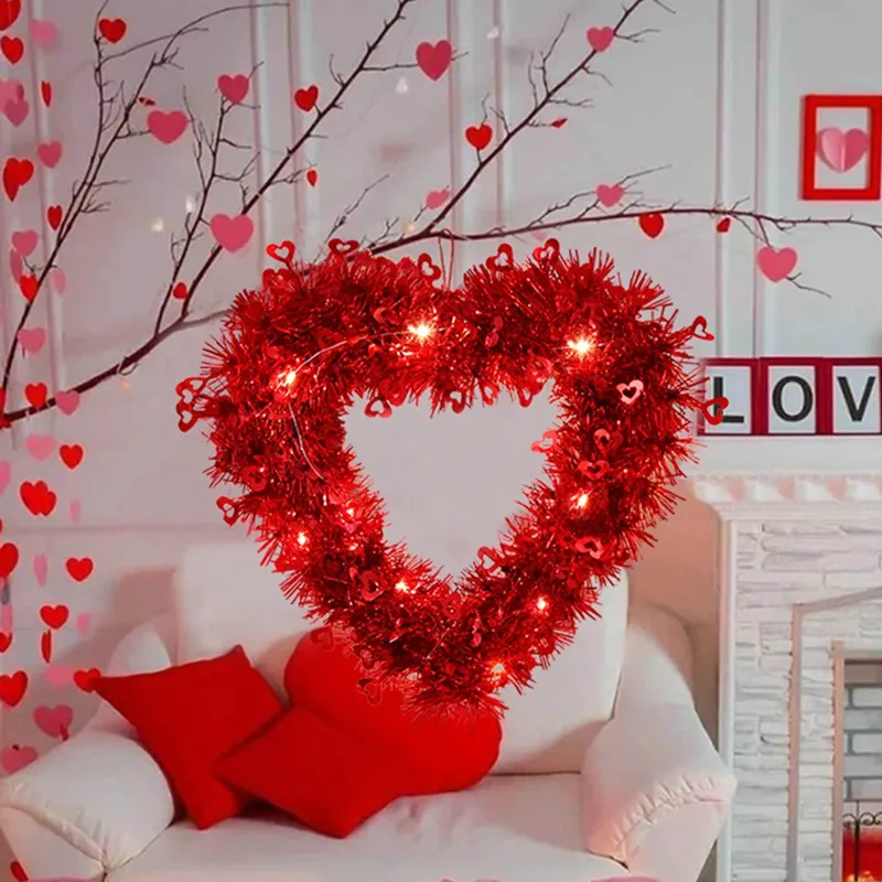 Valentine'S Day Simple Style Heart Shape PET Holiday Party Hanging Ornaments Decorations Hanging Ornaments 1 Piece