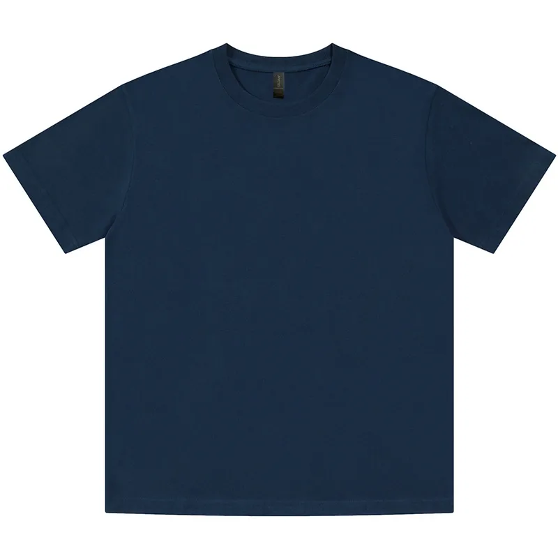 Cross-Border Round Neck T-shirt Custom Printed Logo Summer Loose Plus Size Short Sleeve Cotton Printed European Size Cultural Shirt Printing