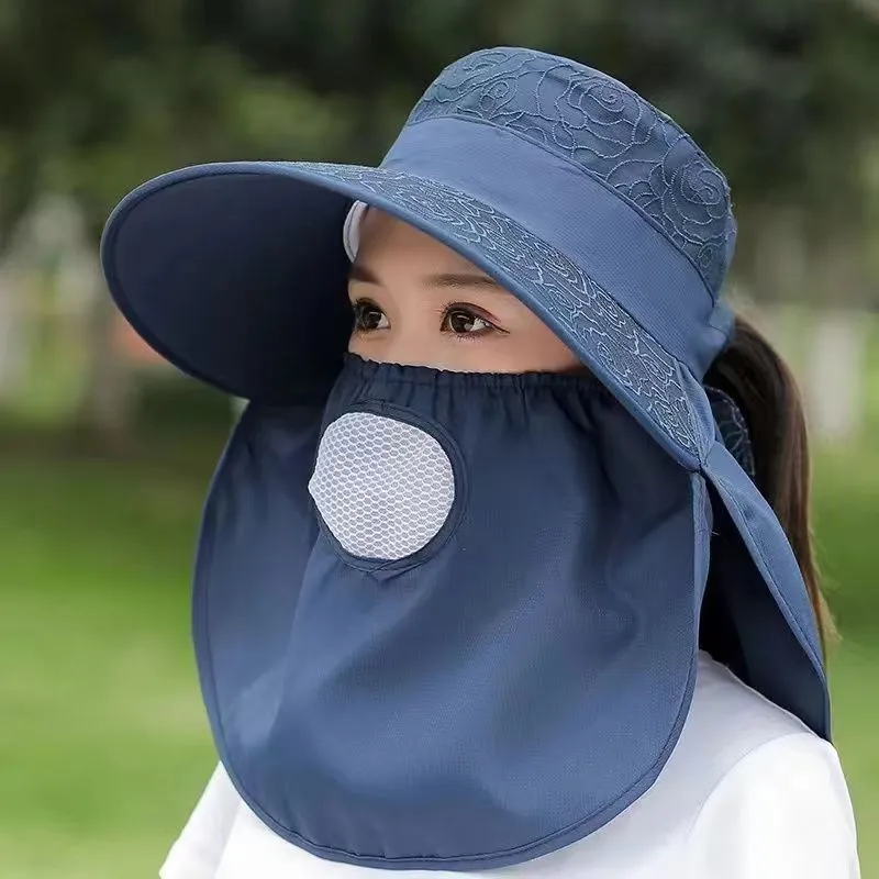 Women's Cartoon Style Sweet Simple Style Solid Color Flower Big Eaves Sun Hat