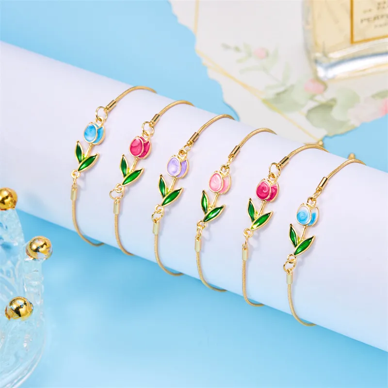 Simple Style Classic Style Solid Color Copper Beads Women's Anklet