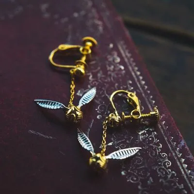 1 Pair White Gold Plated Gold Plated 925 Sterling Silver Animal Drop Earrings