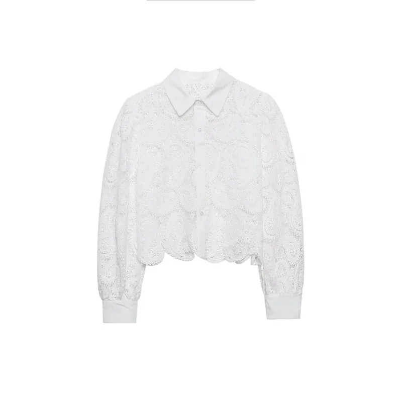 Women's Blouse Long Sleeve Blouses Printing Elegant Solid Color