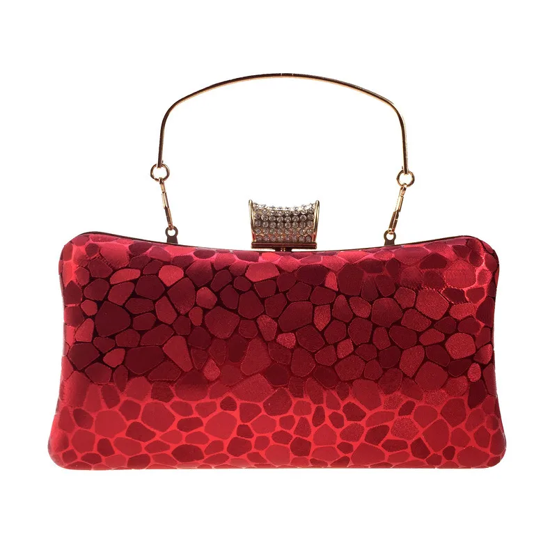 Women's Medium Pu Leather Solid Color Elegant Vintage Style Square Buckle Evening Bag