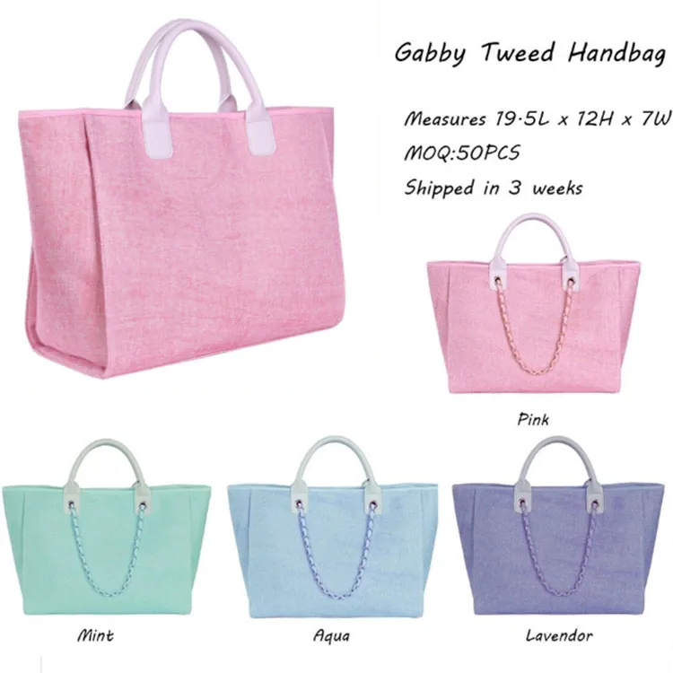 Women's Large Canvas Polyester Solid Color Streetwear Magnetic Buckle Tote Bag