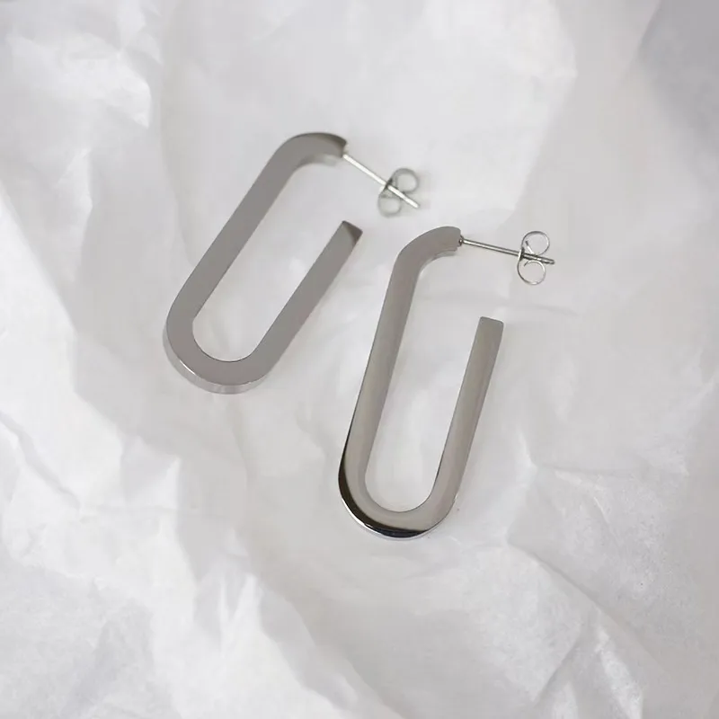 1 Pair Simple Style Classic Style Geometric Alloy Earrings