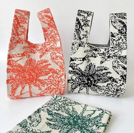Women's Medium Polyester Flower Streetwear Open Handbag