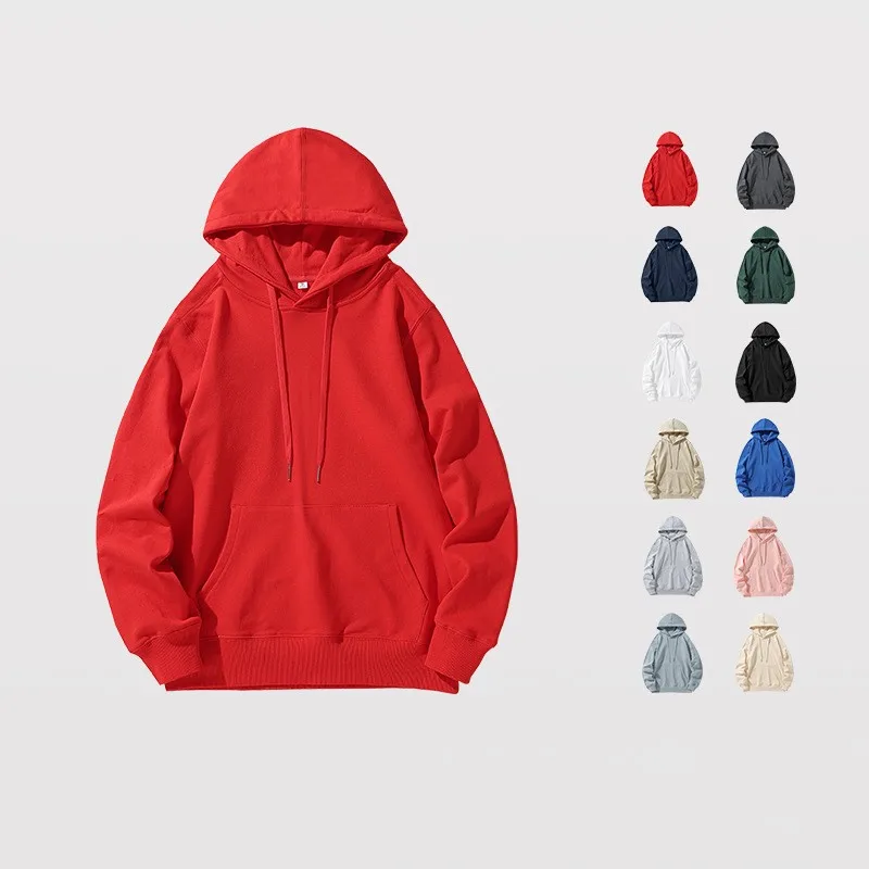 Unisex Hoodies Long Sleeve Casual Streetwear Solid Color