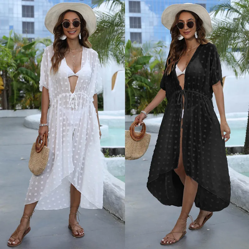 Women's Solid Color Sexy Cover Ups