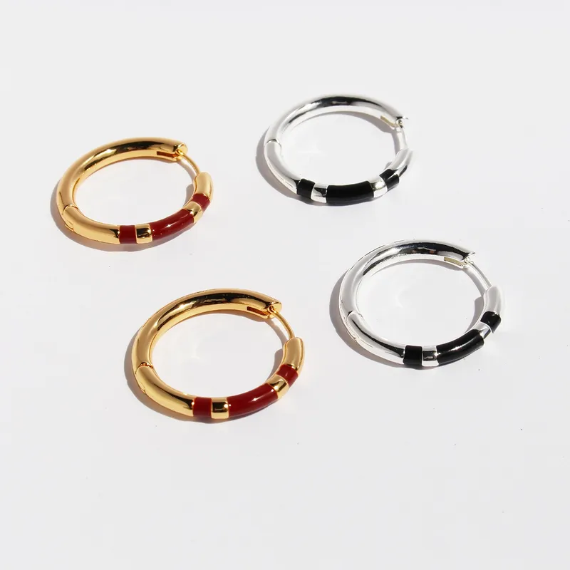 1 Pair Simple Style Classic Style Solid Color Plating Brass 18K Gold Plated Earrings