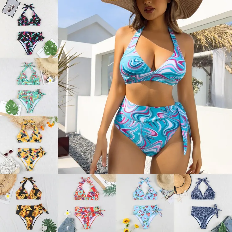 Women's Ditsy Floral 2 Pieces Set Bikinis Swimwear