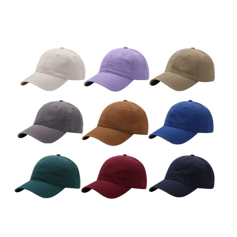 Women's Simple Style Solid Color Curved Eaves Baseball Cap