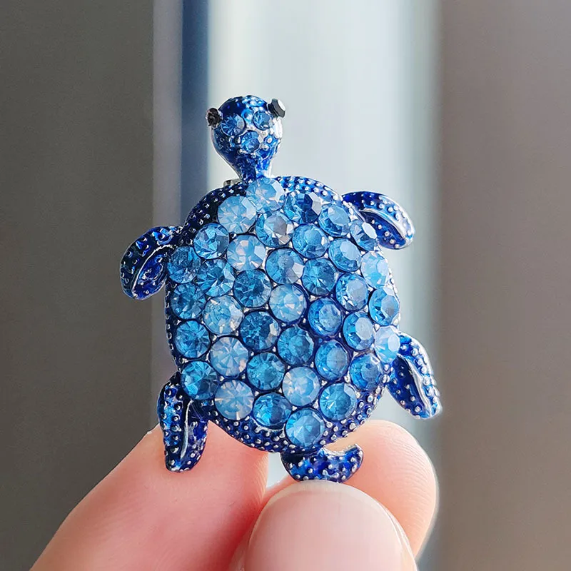 Simple Style Classic Style Tortoise Alloy Inlay Rhinestones Unisex Brooches