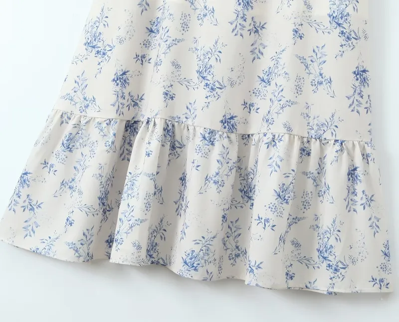 Women's Regular Dress Streetwear U Neck Short Sleeve Ditsy Floral Maxi Long Dress Holiday Date