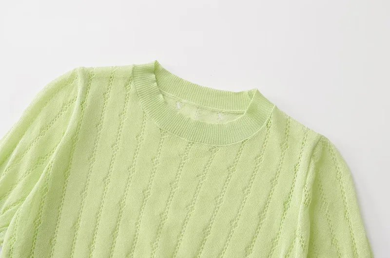 Women's Knitwear Long Sleeve T-Shirts Simple Style Solid Color