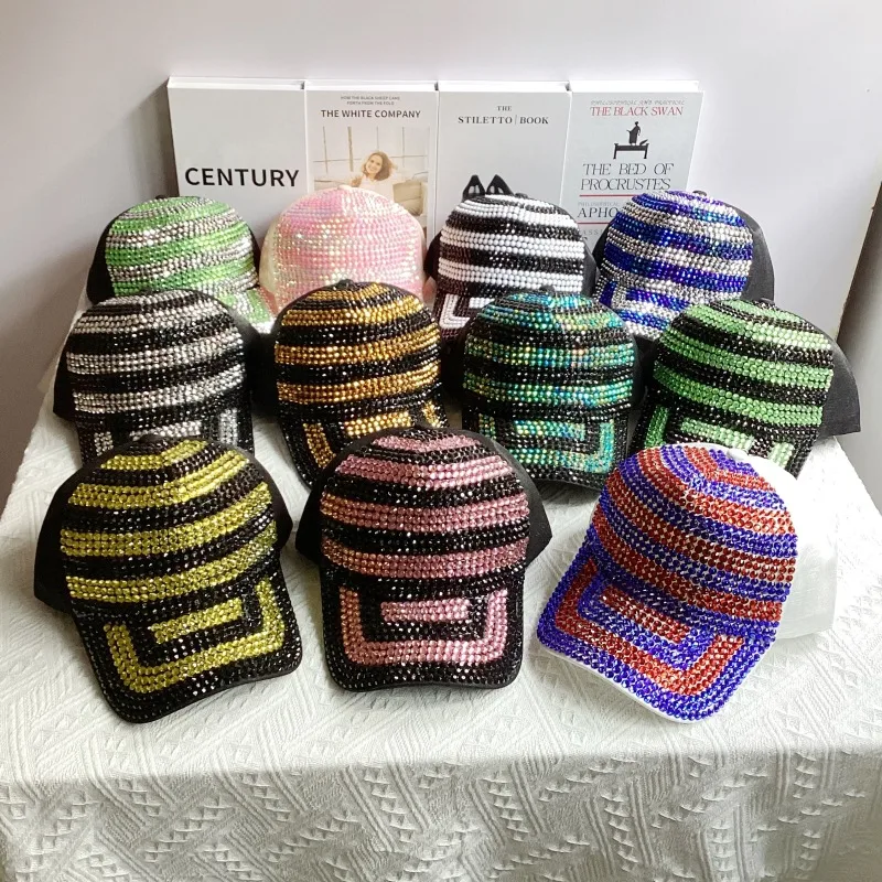 Women's Basic Color Block Wide Eaves Baseball Cap