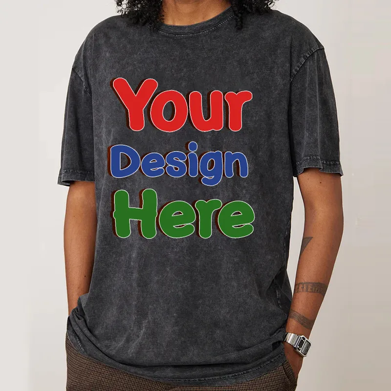 Men's Solid Color Streetwear Round Neck Short Sleeve Loose Men's T-shirt