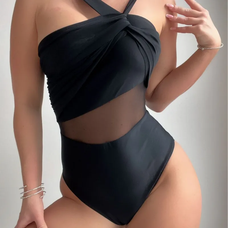 Women's Sexy Solid Color 1 Piece One Piece Swimwear