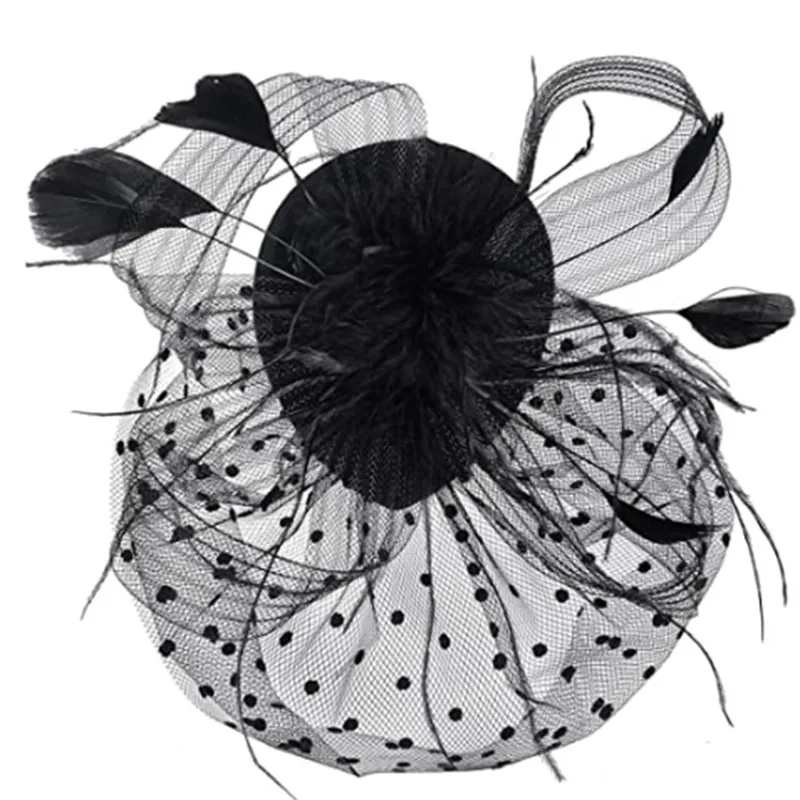 Women's Retro Solid Color Gauze Hair Clip