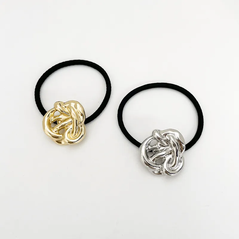 Women's Simple Style Geometric Alloy Plating Hair Tie