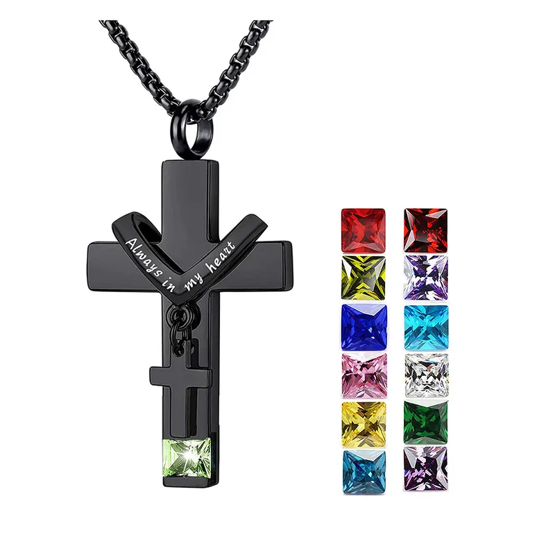 Hip-Hop Retro Geometric 304 Stainless Steel Inlay Rhinestones Men's Pendant Necklace