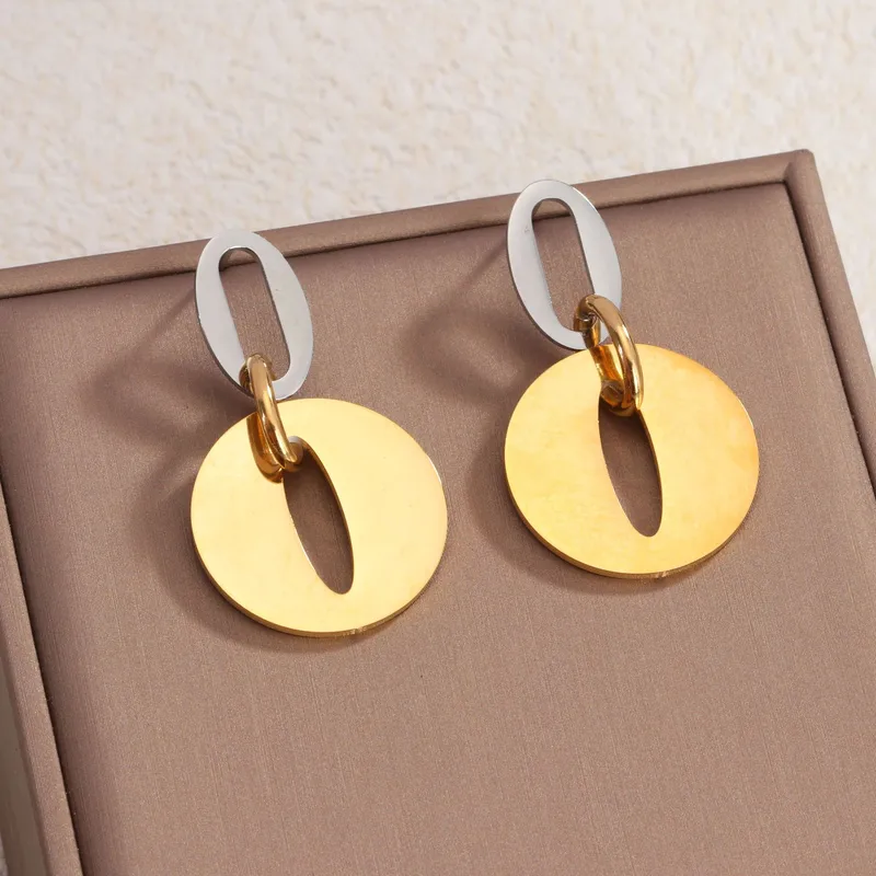 1 Pair Vintage Style Classic Style Geometric 304 Stainless Steel Drop Earrings