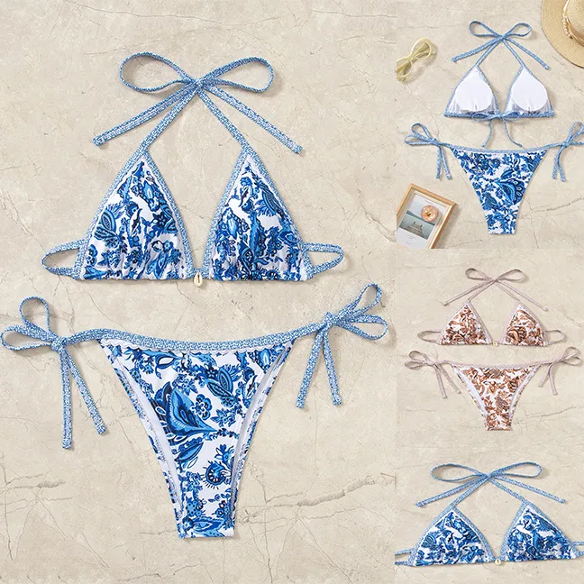 Women's Ditsy Floral 2 Pieces Set Bikinis Swimwear