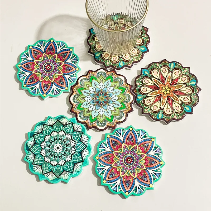Classical Flower Ceramics Placemat 1 Piece