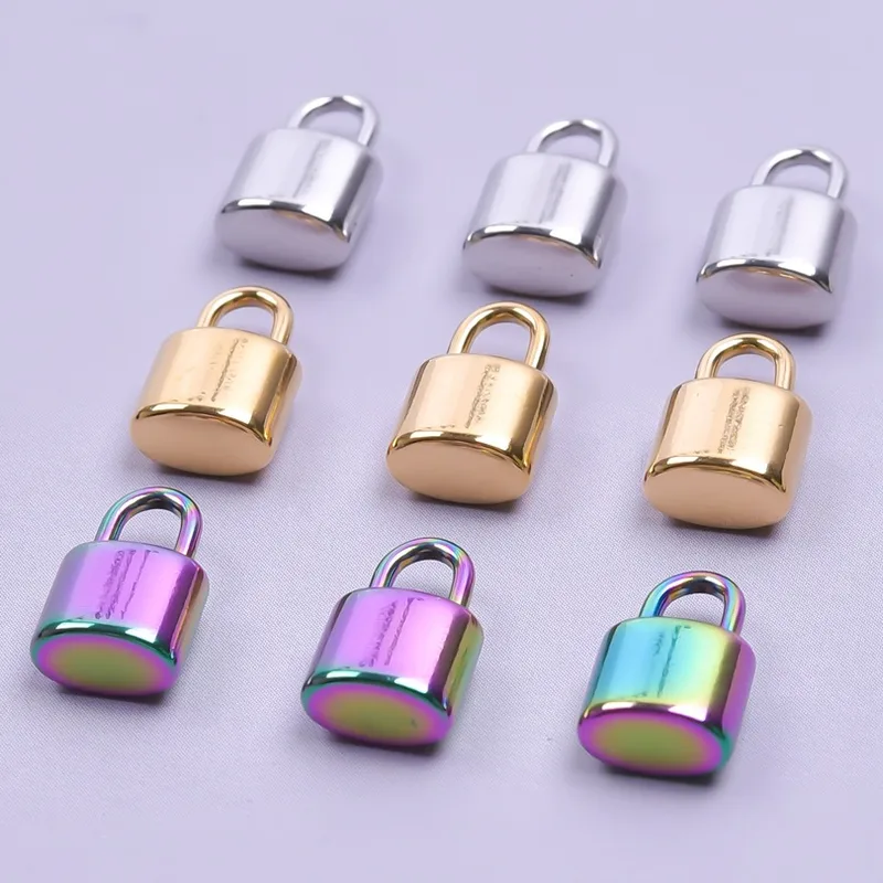 1 Piece 304 Stainless Steel Lock Pendant