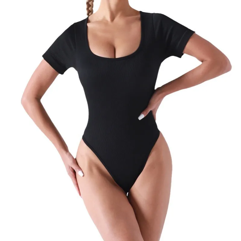 Women's Bodysuits Sleeveless Bodysuits Simple Style Solid Color