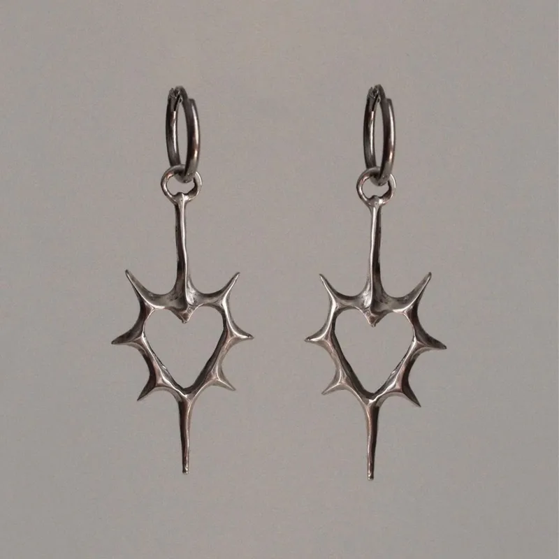1 Pair Simple Style Classic Style Solid Color Patchwork 304 Stainless Steel Drop Earrings