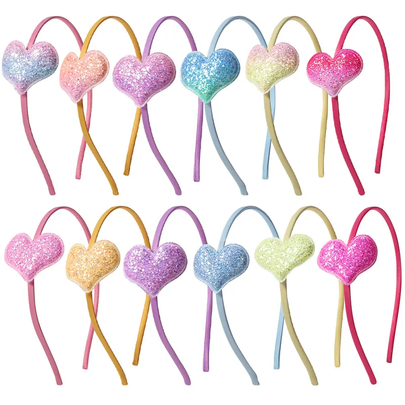 Women's Cute Heart Shape Cloth Handmade Hair Band