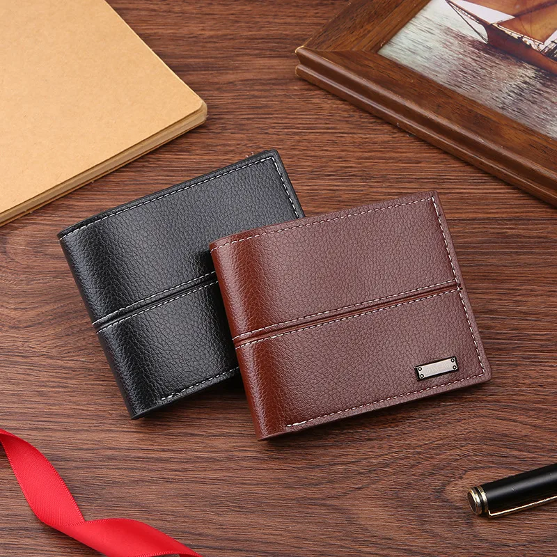 Women's Letter Solid Color PVC Open Small Wallets