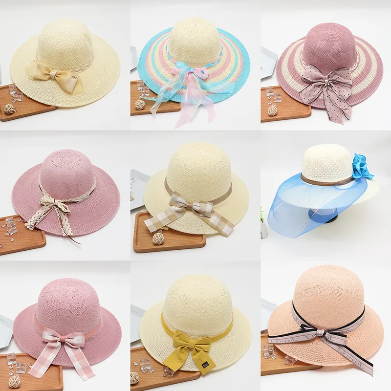 Women's Vacation Simple Style Solid Color Big Eaves Straw Hat