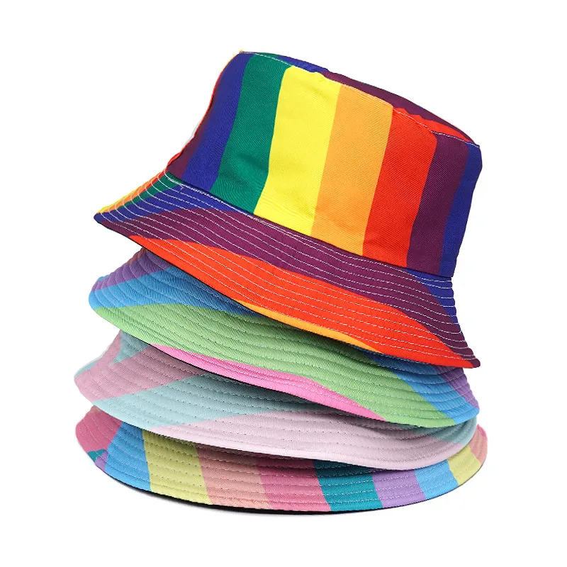 Women's Streetwear Splicing Wide Eaves Bucket Hat