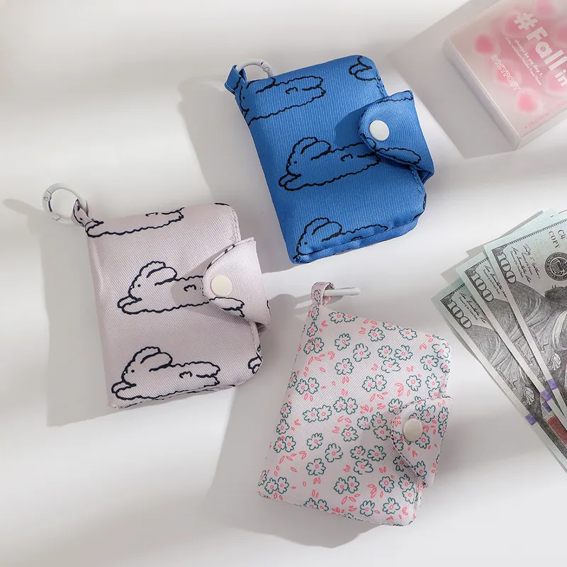 Unisex Animal Floral Flip Cover Coin Purses