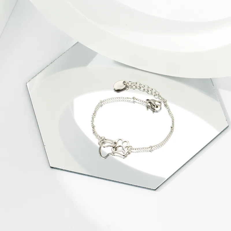 Elegant Cute Streetwear Heart Shape 304 Stainless Steel Bracelets In Bulk