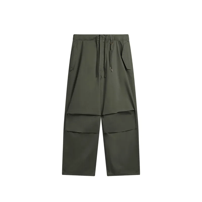 Jie Zhan Men's Wear | Clothing Wash Water Wide Leg Paratrooper Pants  Spring/Summer New Asut Dye Large Pocket Crane Pants