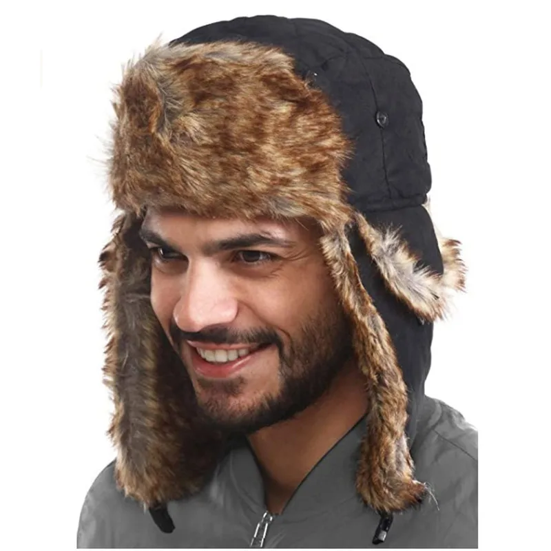Men's And Women's Waterproof Lei Feng Hat Cold Ski Hat Warm Hat Windproof Mask Ear Protection Cap
