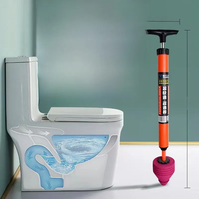 One Shot Through Toilet Household Pipe Dredging Artifact Sewer Pneumatic Toilet Kitchen Toilet Pipe Blockage