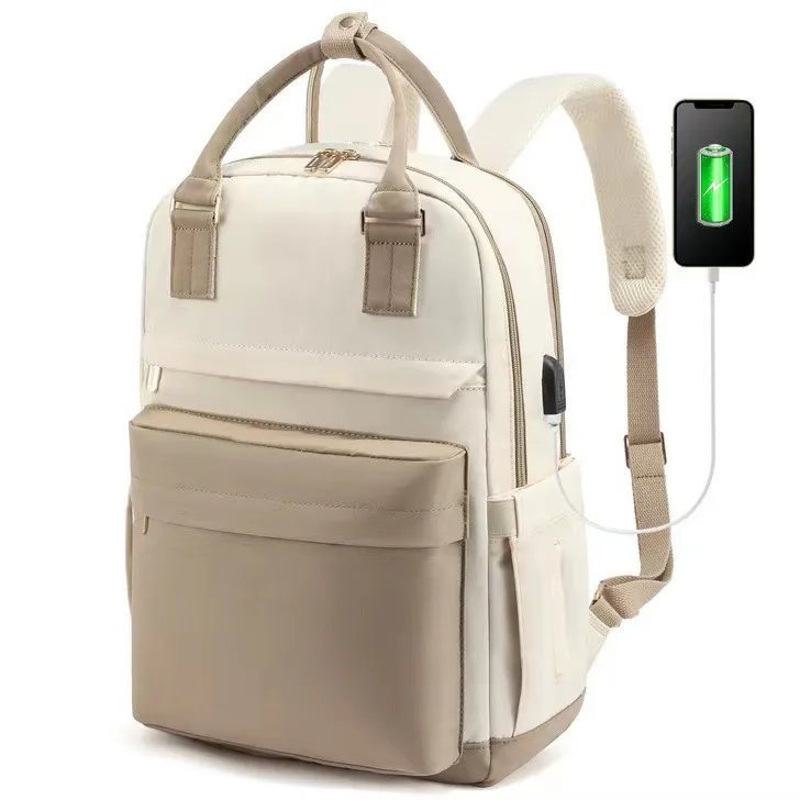 New Girls Backpack Fashion Large Capacity Laptop Bag Portable Travel Backpack Men's Bag