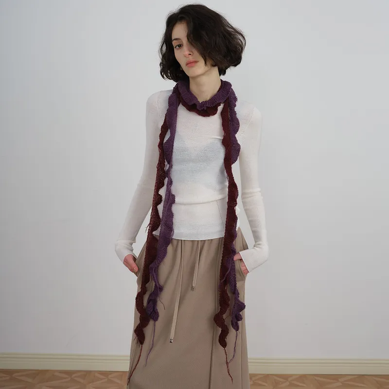 Women's Punk Streetwear Irregular Acrylic Scarf
