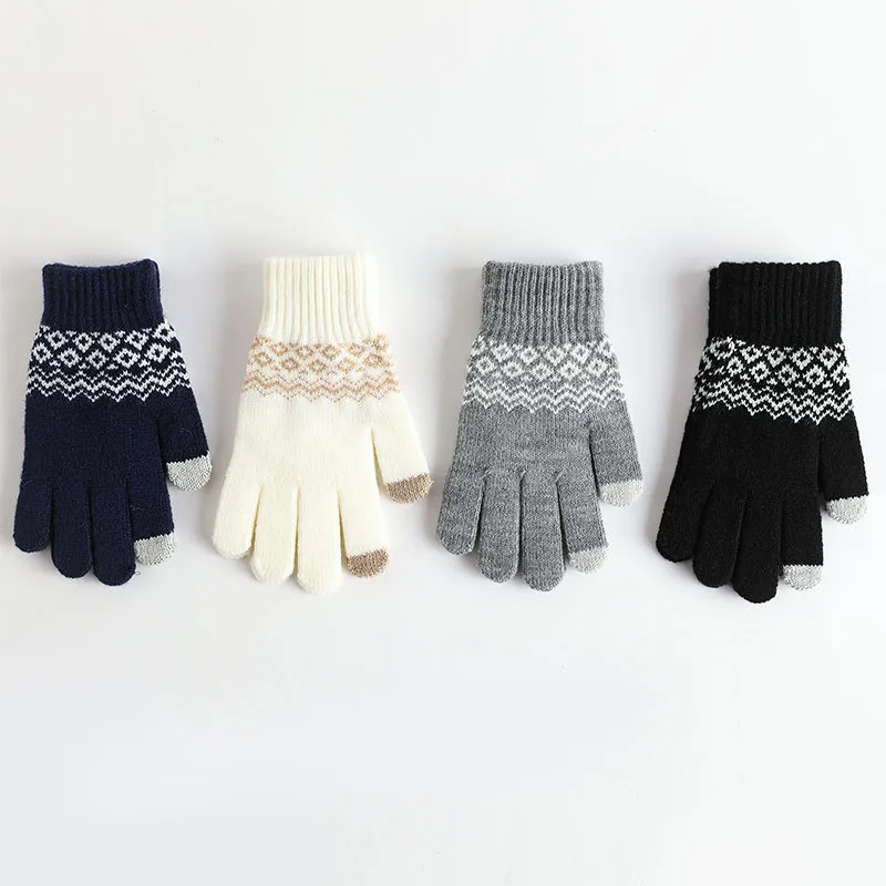 Women's Basic Simple Style Geometric Gloves